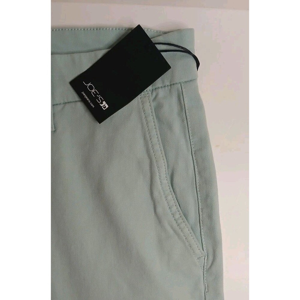 JOE"S Jeans Men's Sz 38 Trouser Shorts 9" Chinos Capri Sea/ Lt. Green NWT $158 - Picture 4 of 13